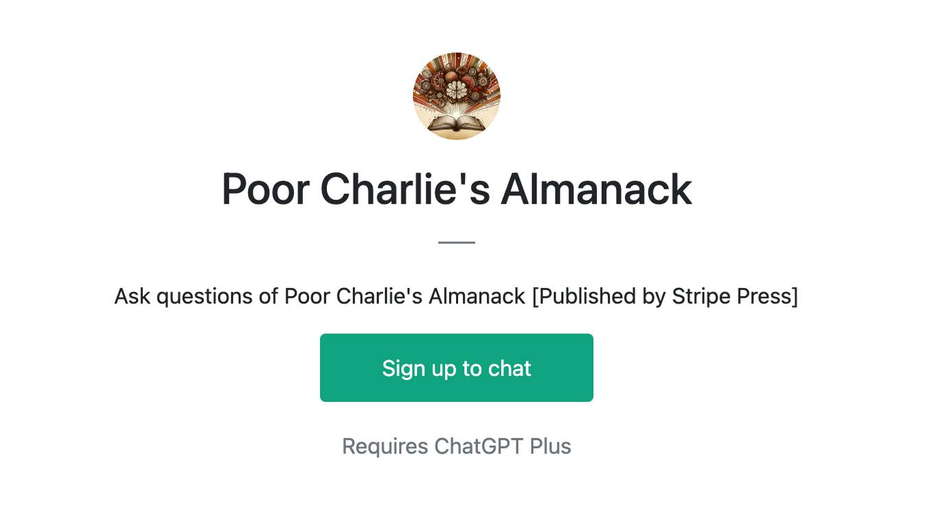 Poor Charlie's Almanack Screenshot