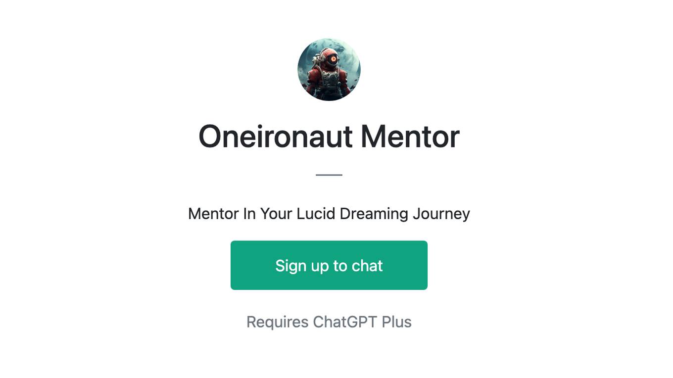 Oneironaut Mentor Screenshot