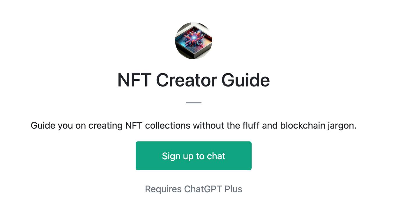 NFT Creator Guide Screenshot