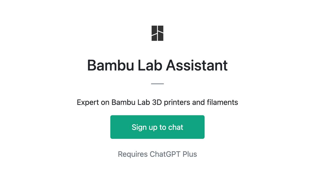 Bambu Lab Assistant Screenshot