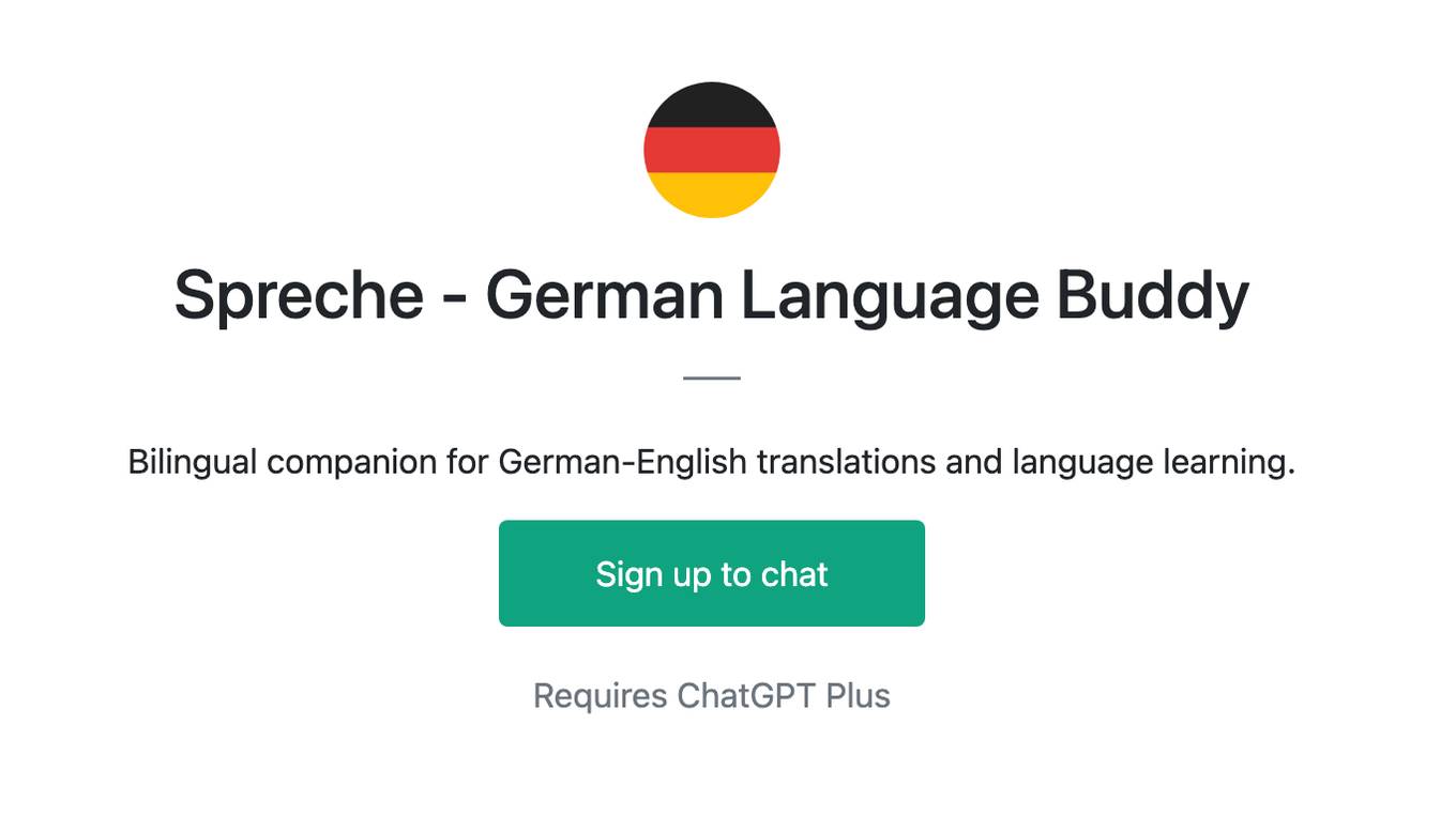 Spreche - German Language Buddy Screenshot