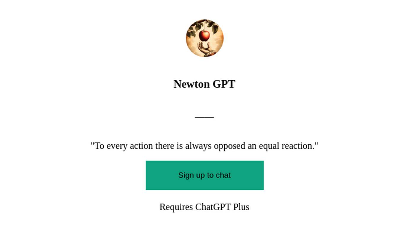 Newton GPT Screenshot