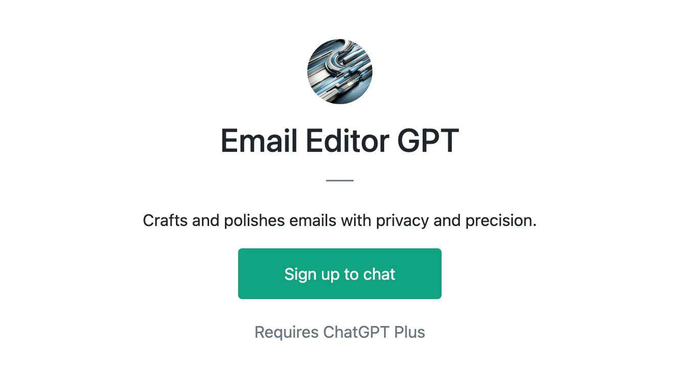 Email Editor GPT Screenshot