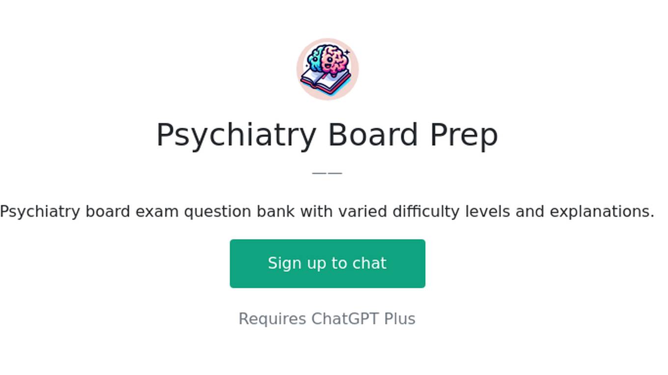 Psychiatry Board Prep Screenshot