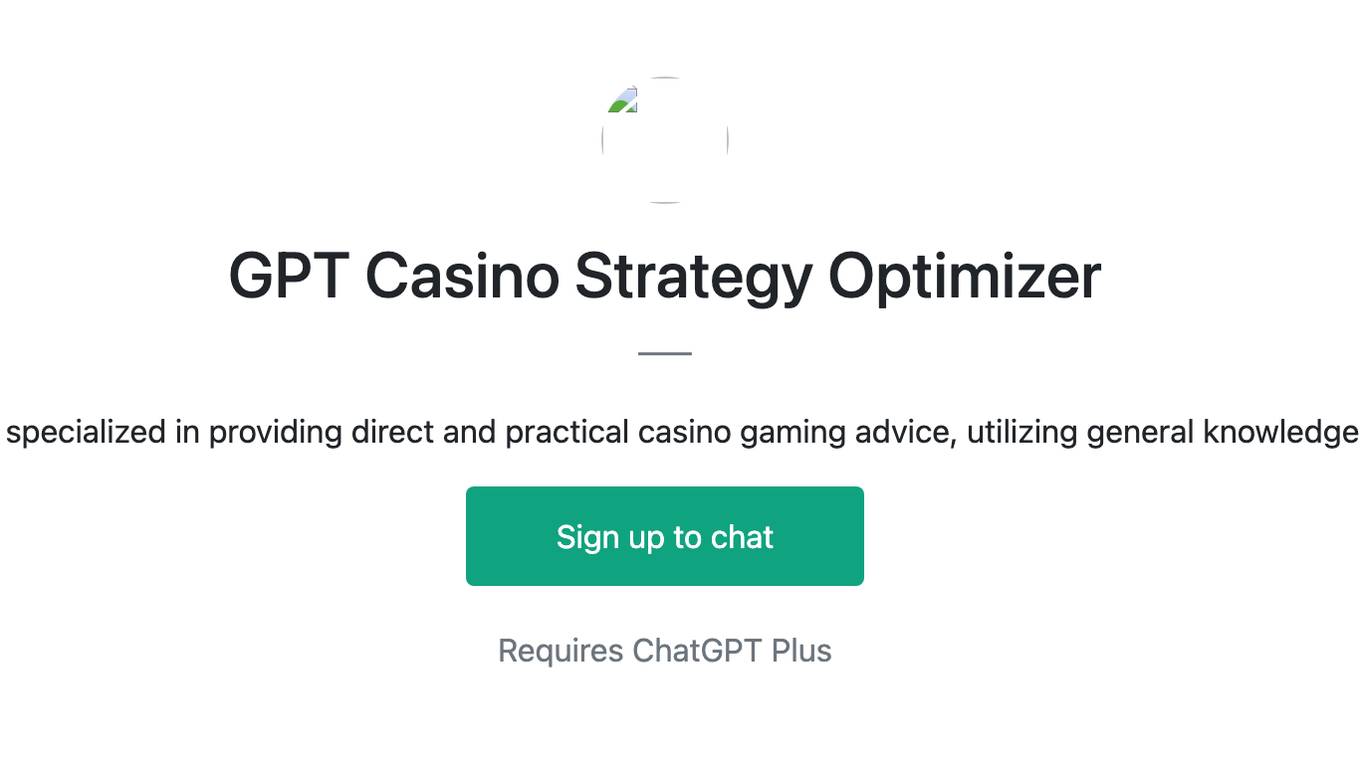 GPT Casino Strategy Optimizer Screenshot