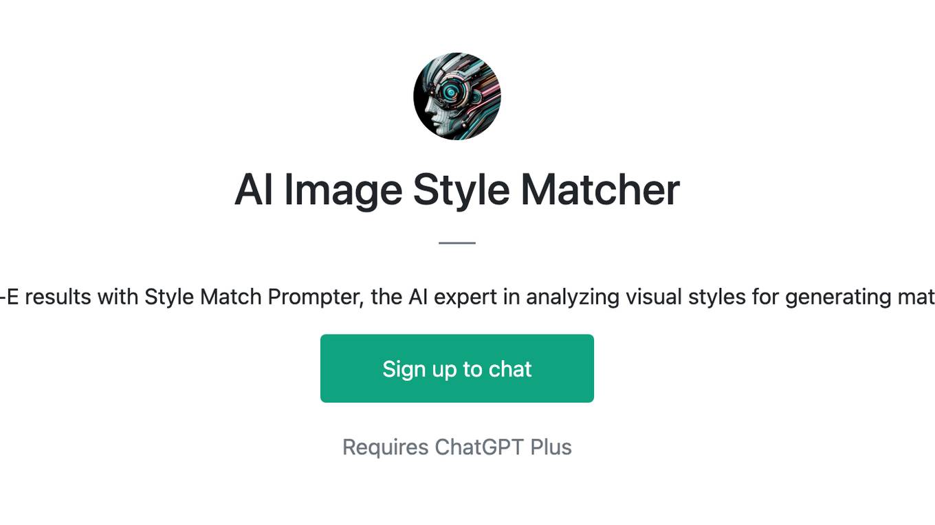 AI Image Style Matcher Screenshot