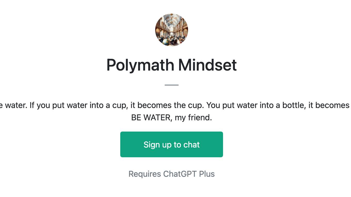 Polymath Mindset Screenshot