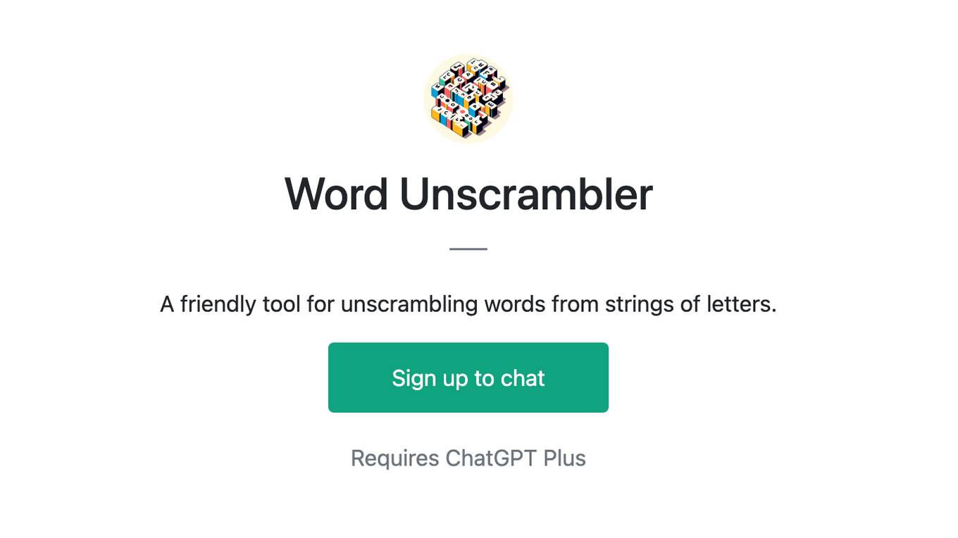 Word Unscrambler Screenshot