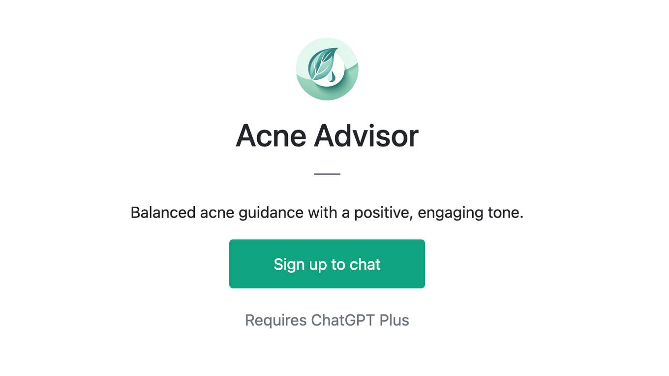 Acne Advisor Screenshot