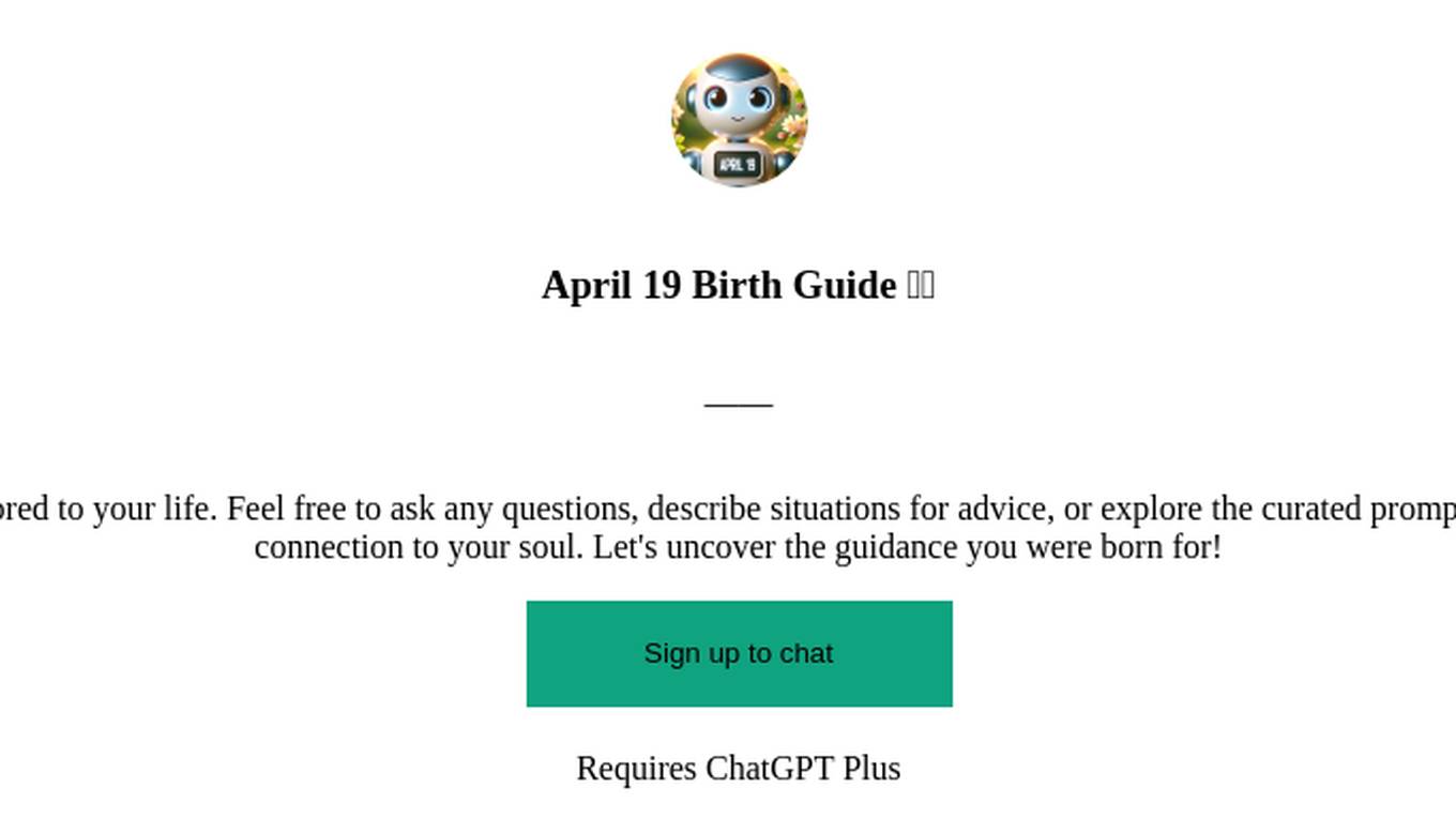 April 19 Birth Guide 🔮⭐️ Screenshot