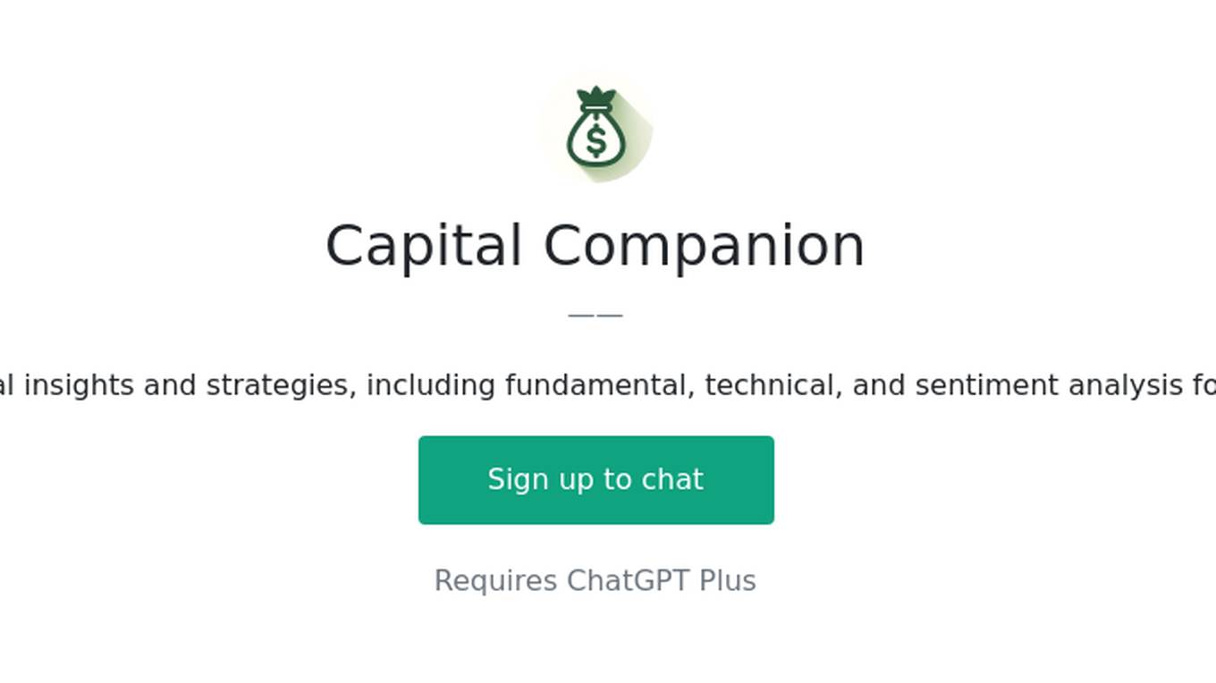 Capital Companion Screenshot