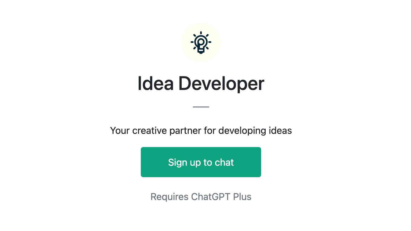 Idea Developer Screenshot