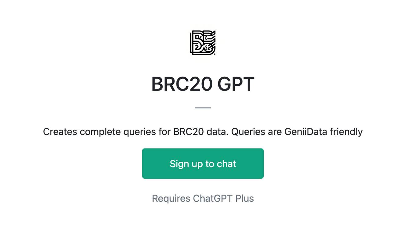 BRC20 GPT Screenshot