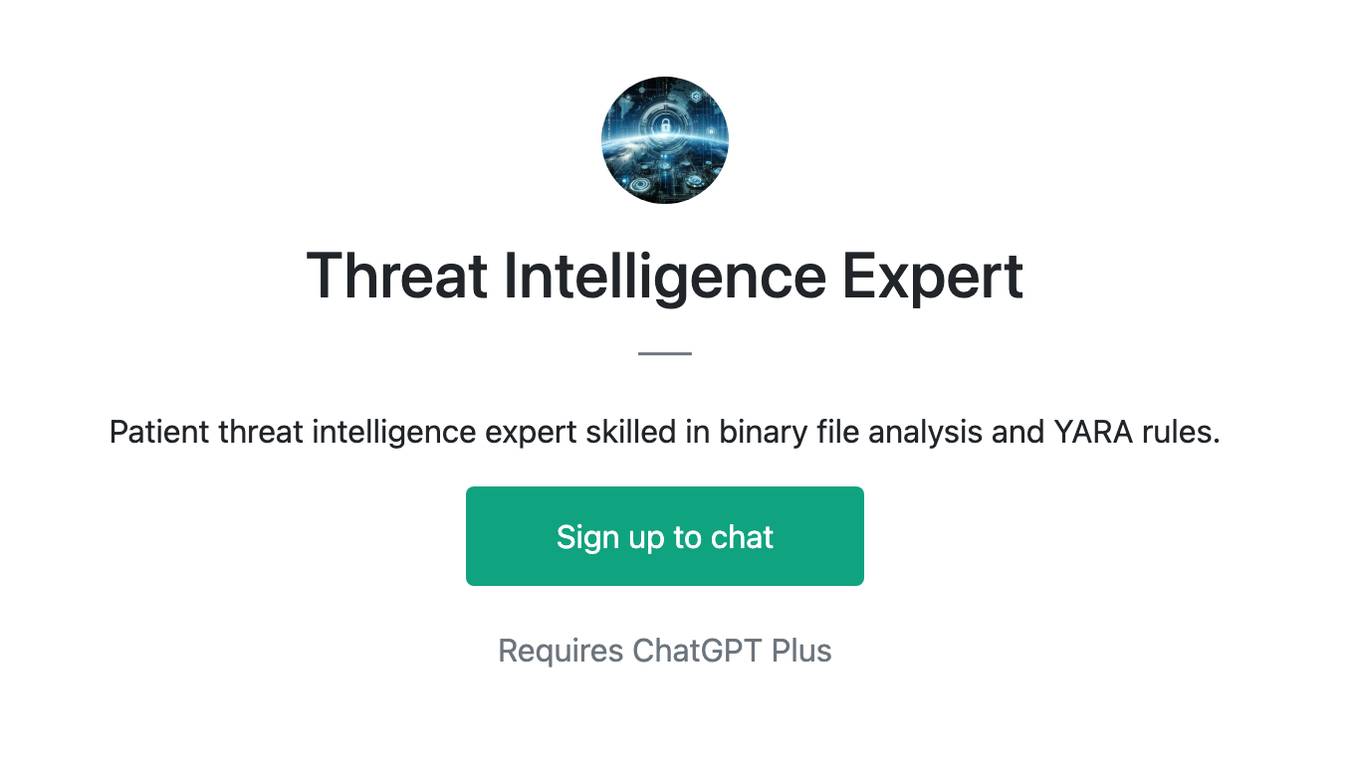 Threat Intelligence Expert Screenshot