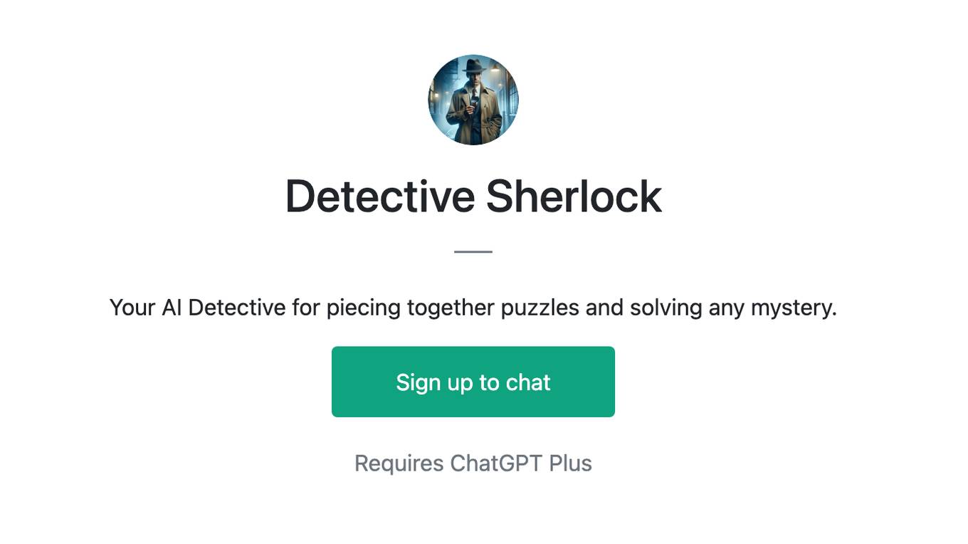 Detective Sherlock Screenshot