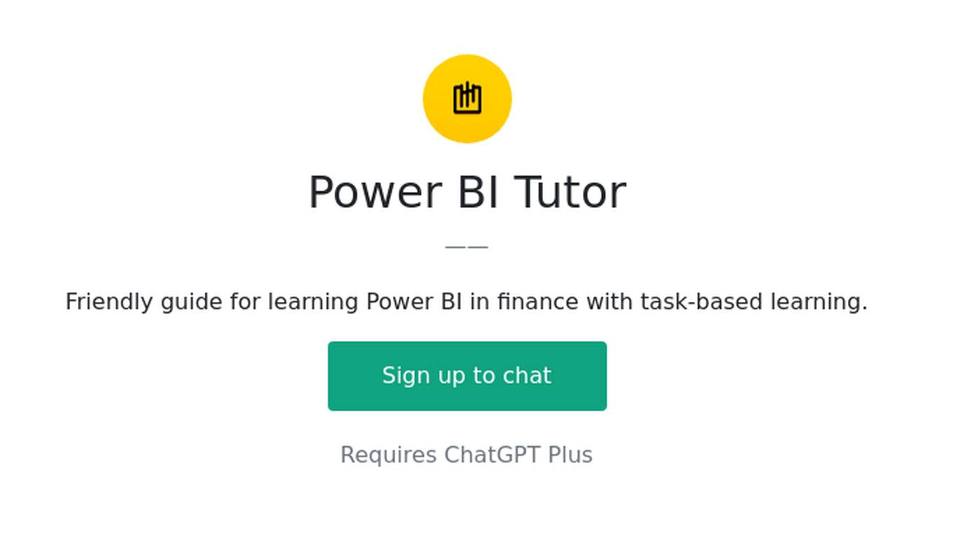 Power BI Tutor Screenshot