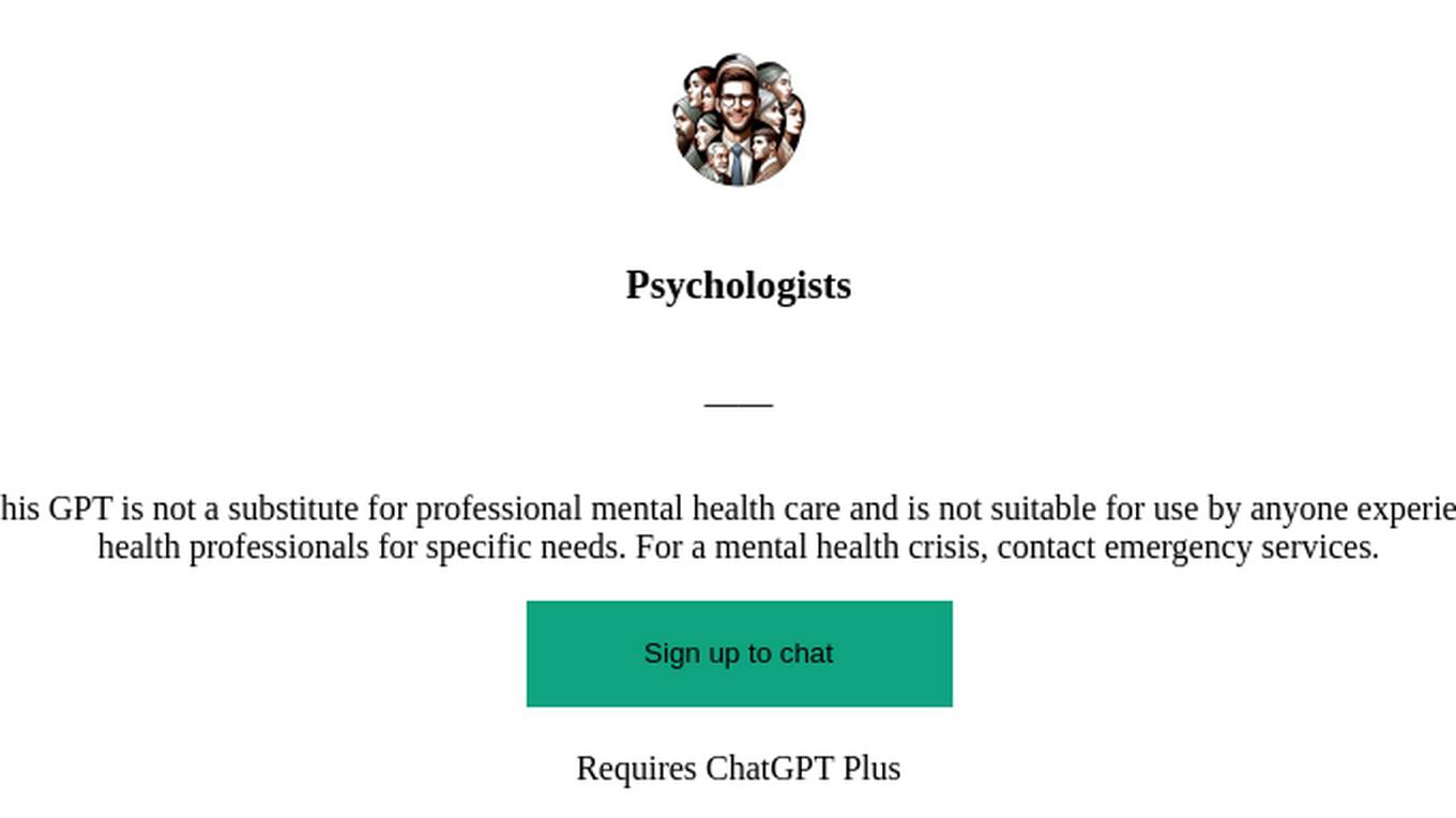 Psychologists Screenshot