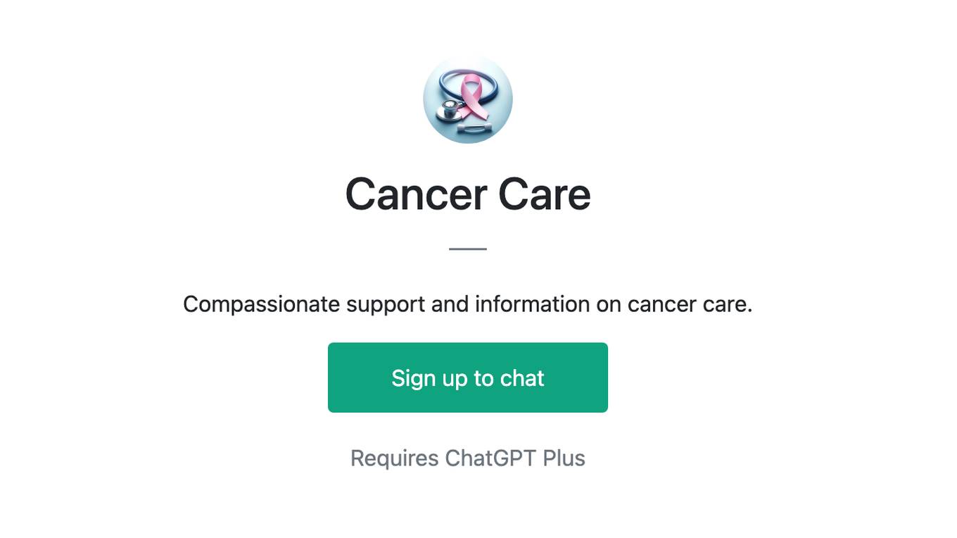 Cancer Care Screenshot