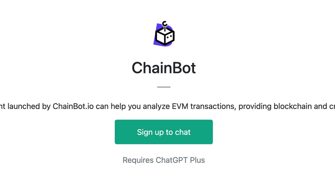 ChainBot Screenshot