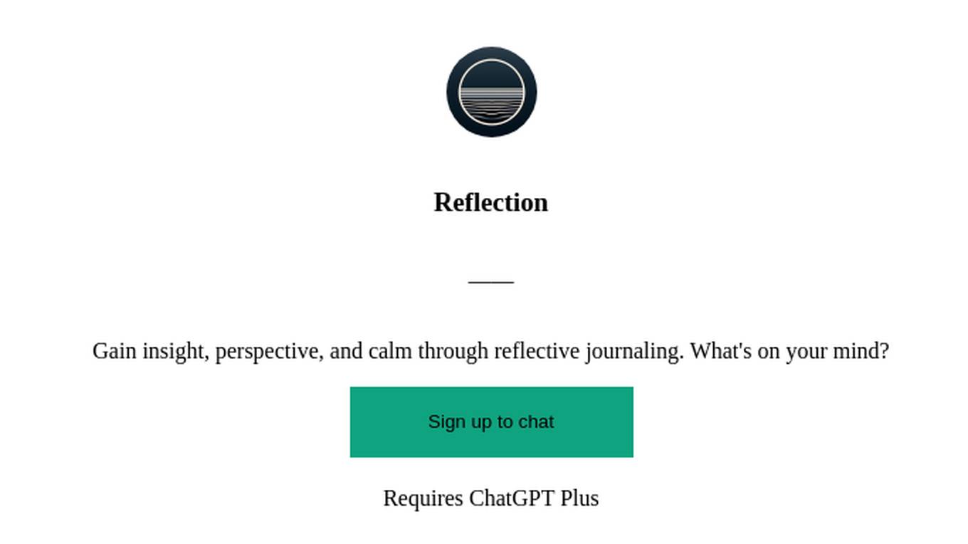 Reflection Screenshot