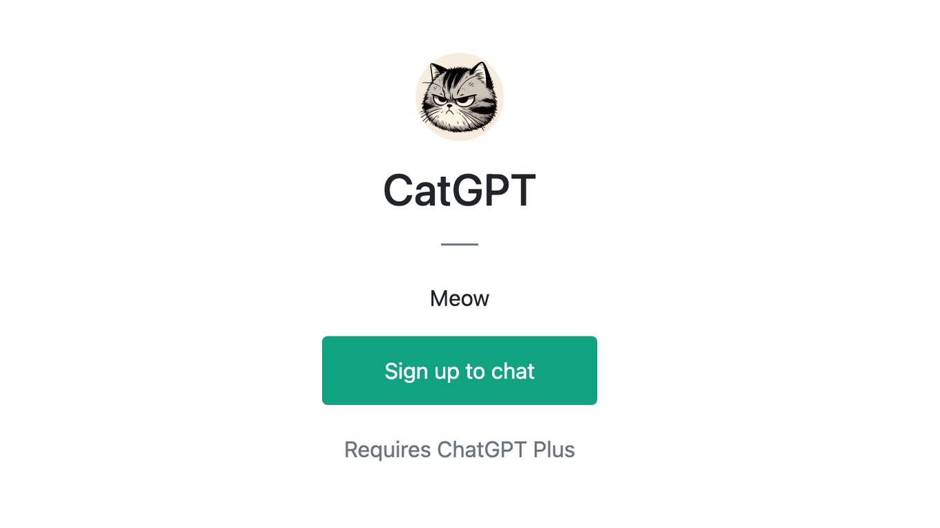 CatGPT Screenshot