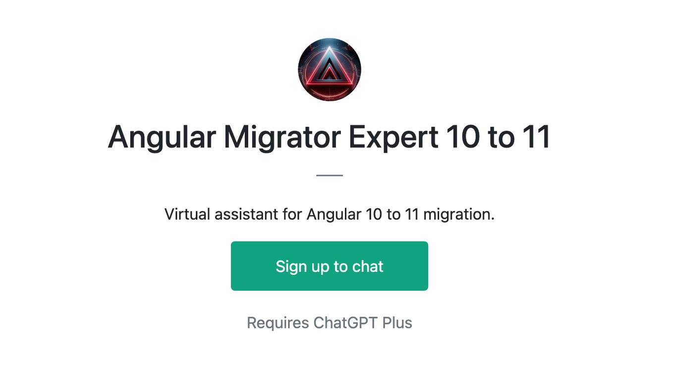 Angular Migrator Expert 10 to 11 Screenshot