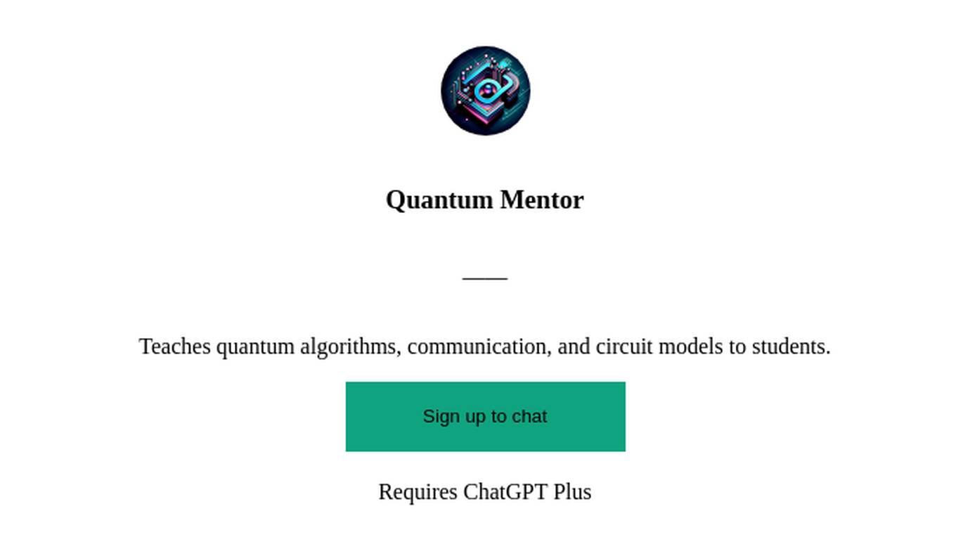 Quantum Mentor Screenshot