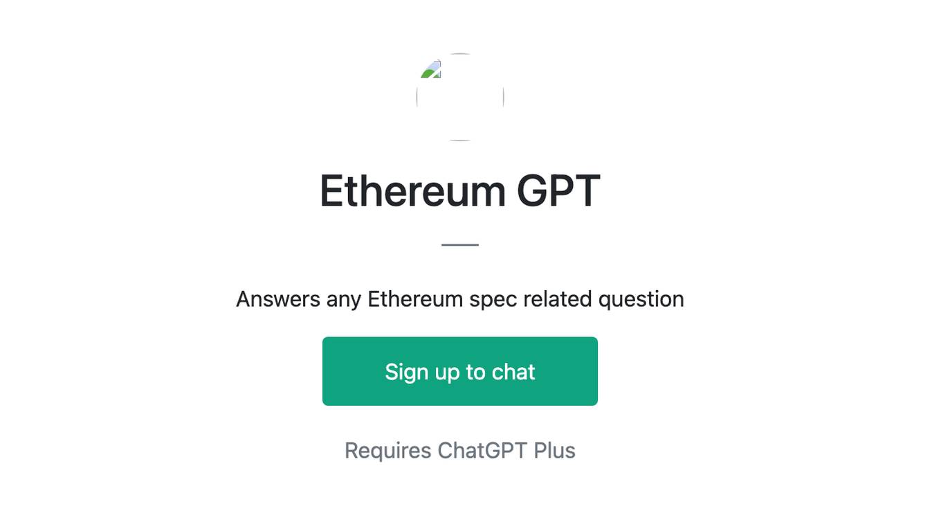 Ethereum GPT Screenshot