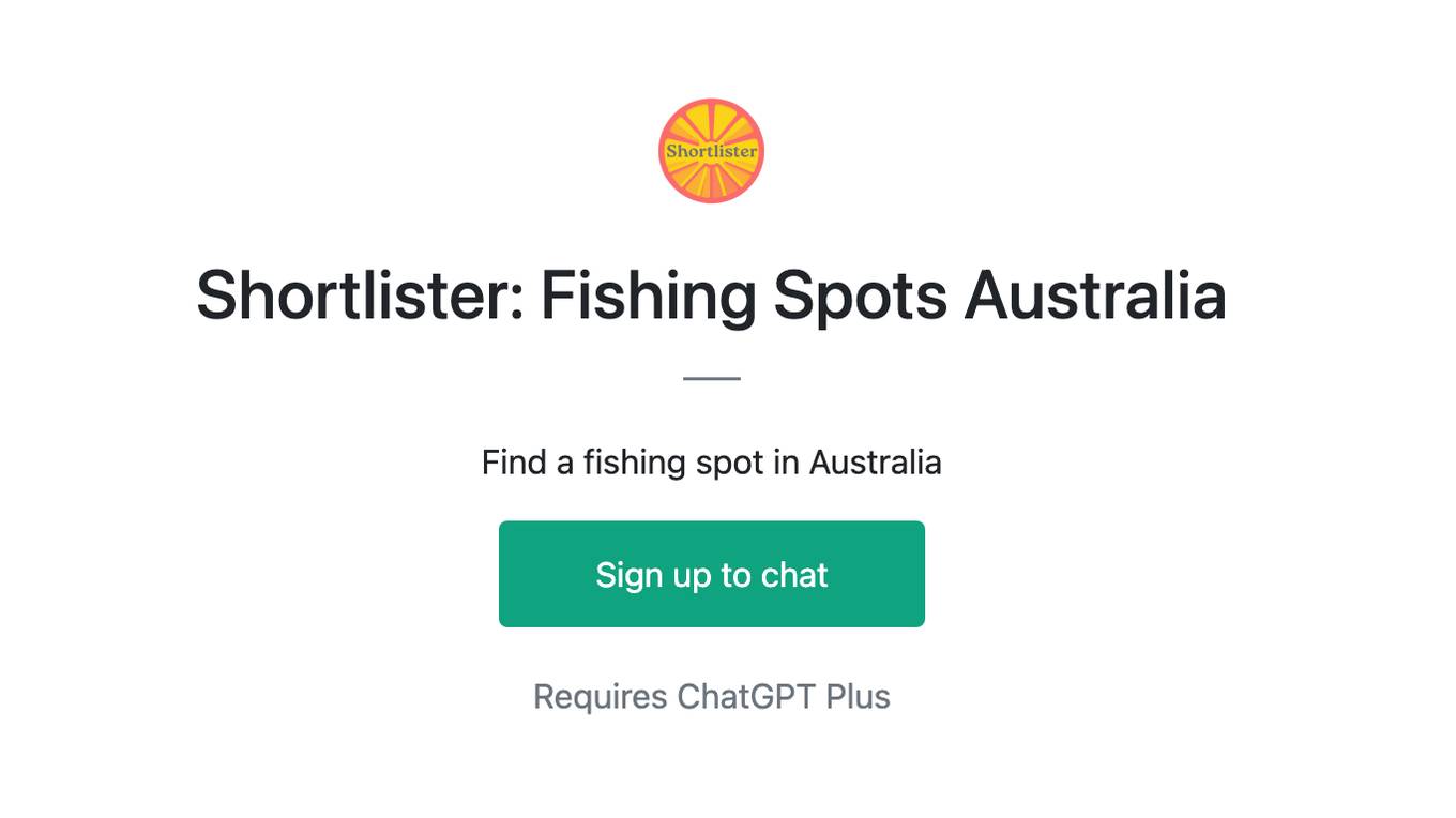 Shortlister: Fishing Spots Australia Screenshot