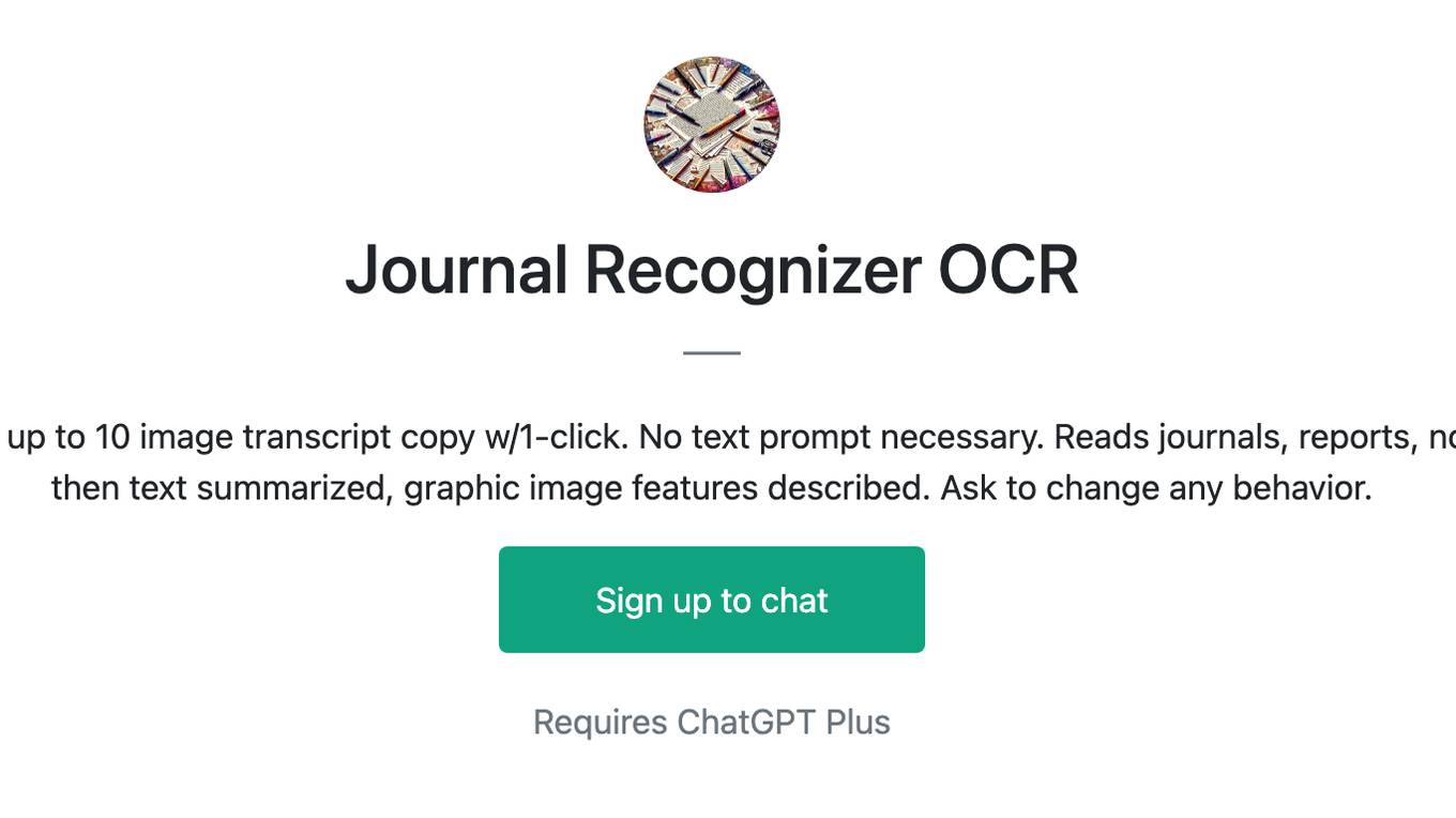 Journal Recognizer OCR Screenshot