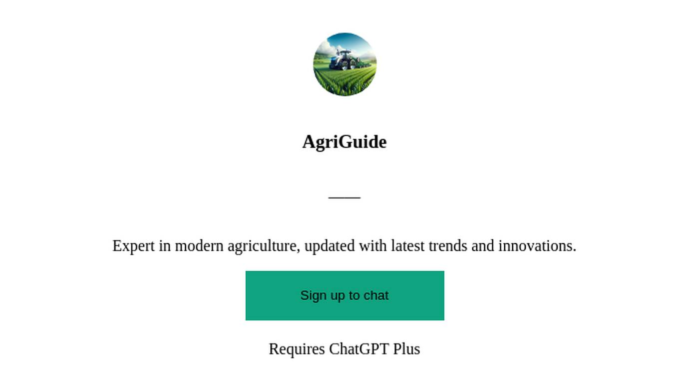 AgriGuide Screenshot