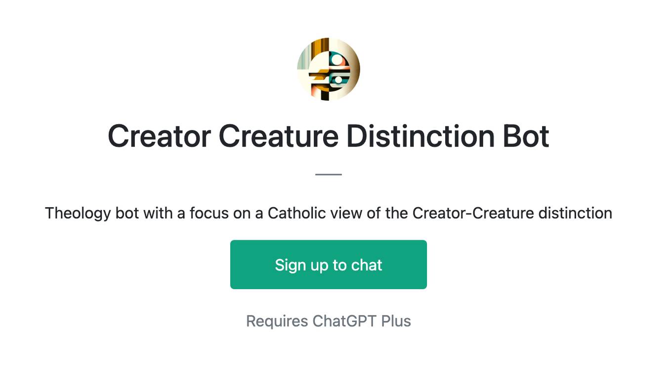 Creator Creature Distinction Bot Screenshot