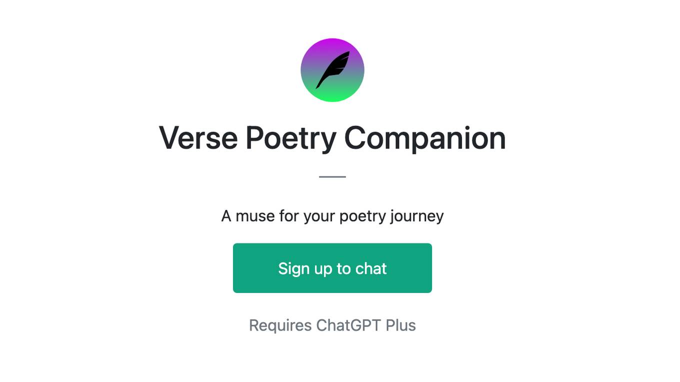 Verse Poetry Companion Screenshot