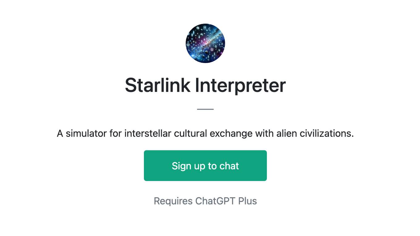 Starlink Interpreter Screenshot