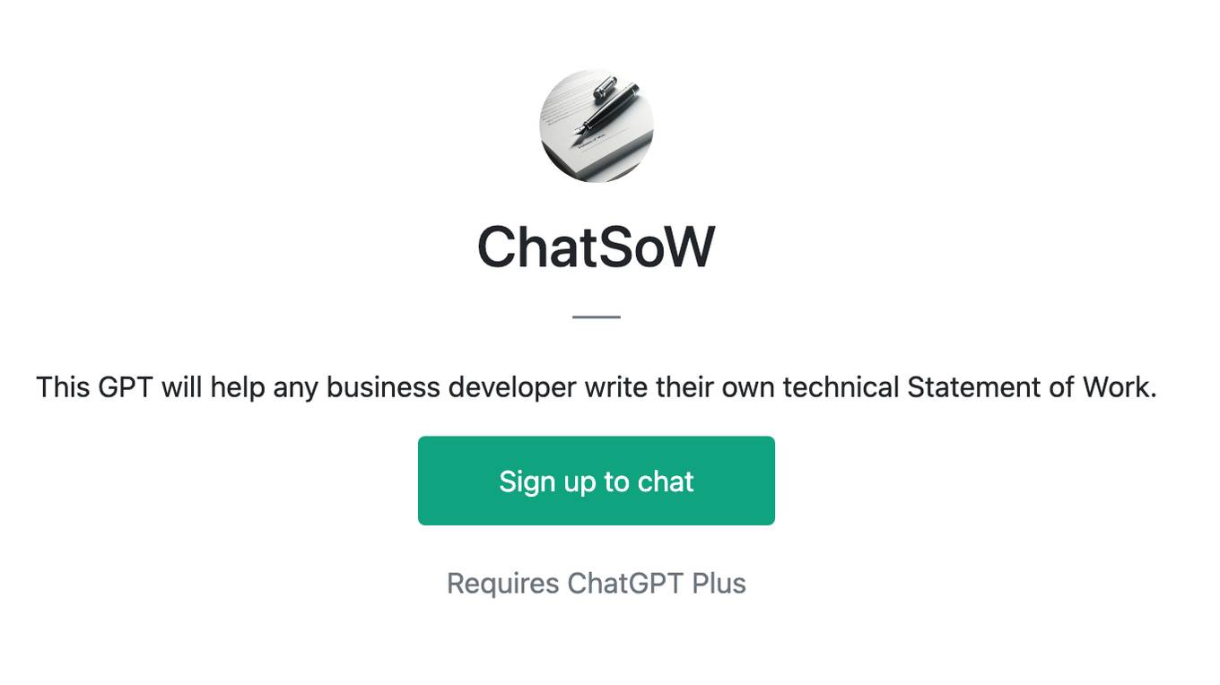 ChatSoW Screenshot