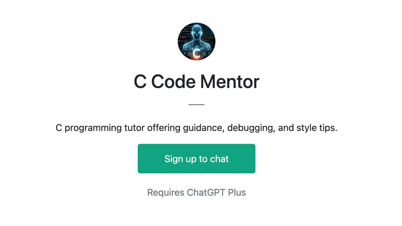 C Code Mentor Screenshot