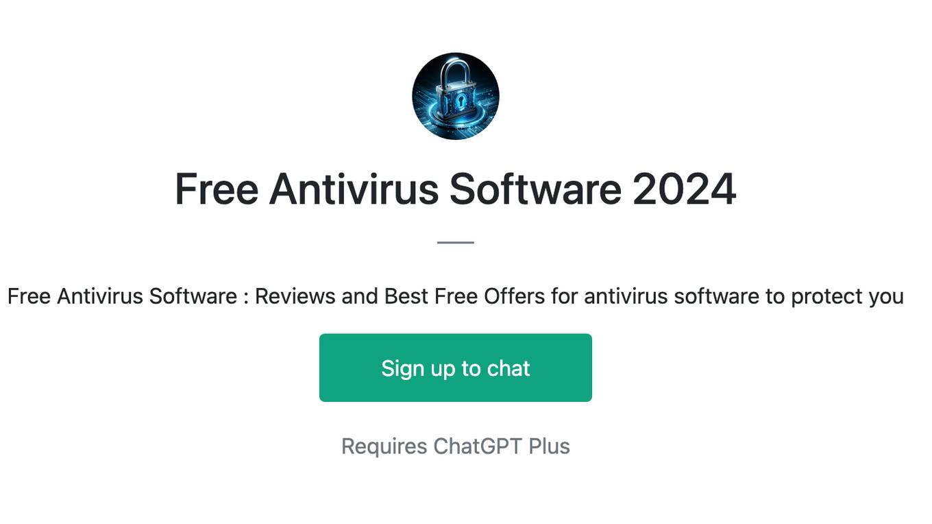 Free Antivirus Software 2024 Screenshot