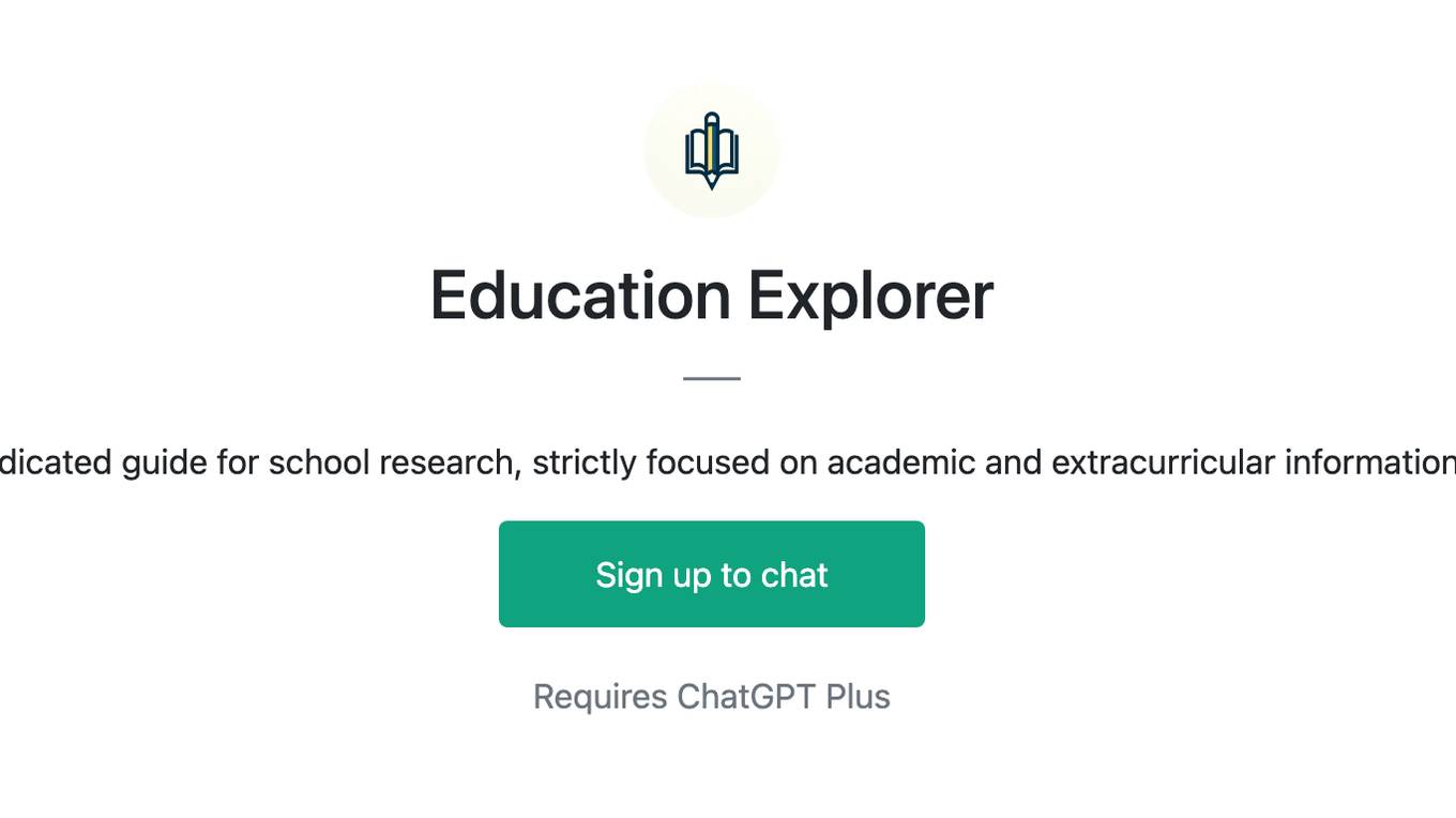 Education Explorer Screenshot