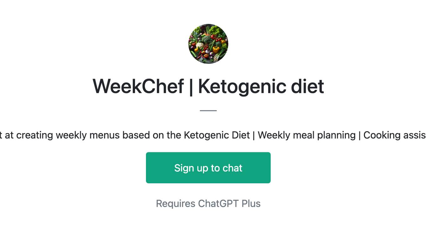 WeekChef | Ketogenic diet Screenshot