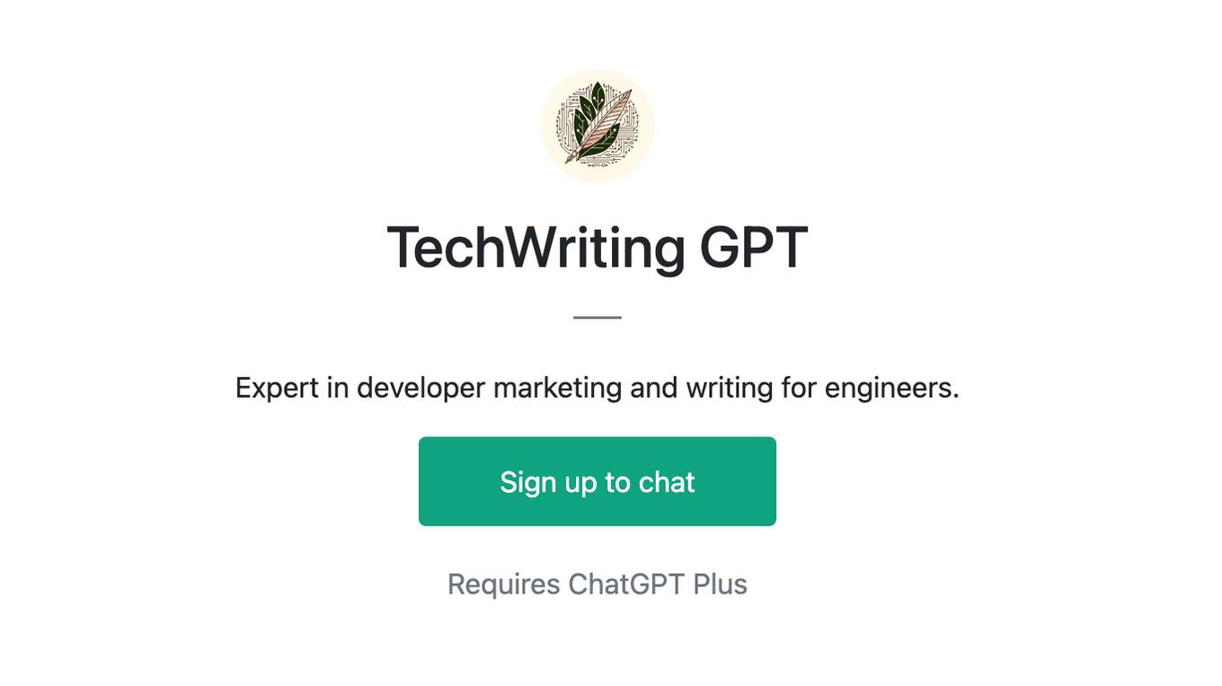 TechWriting GPT Screenshot