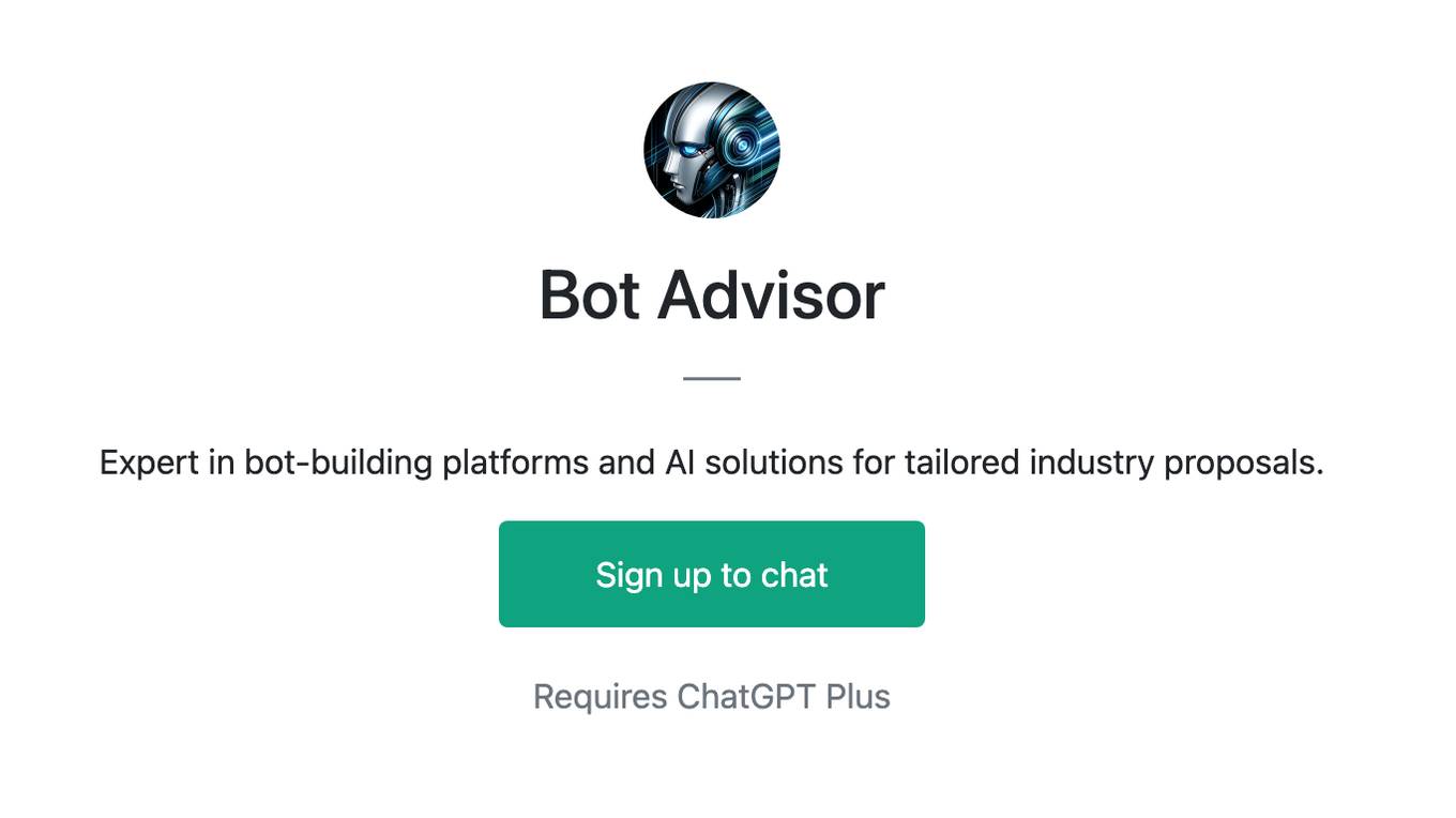 Bot Advisor Screenshot