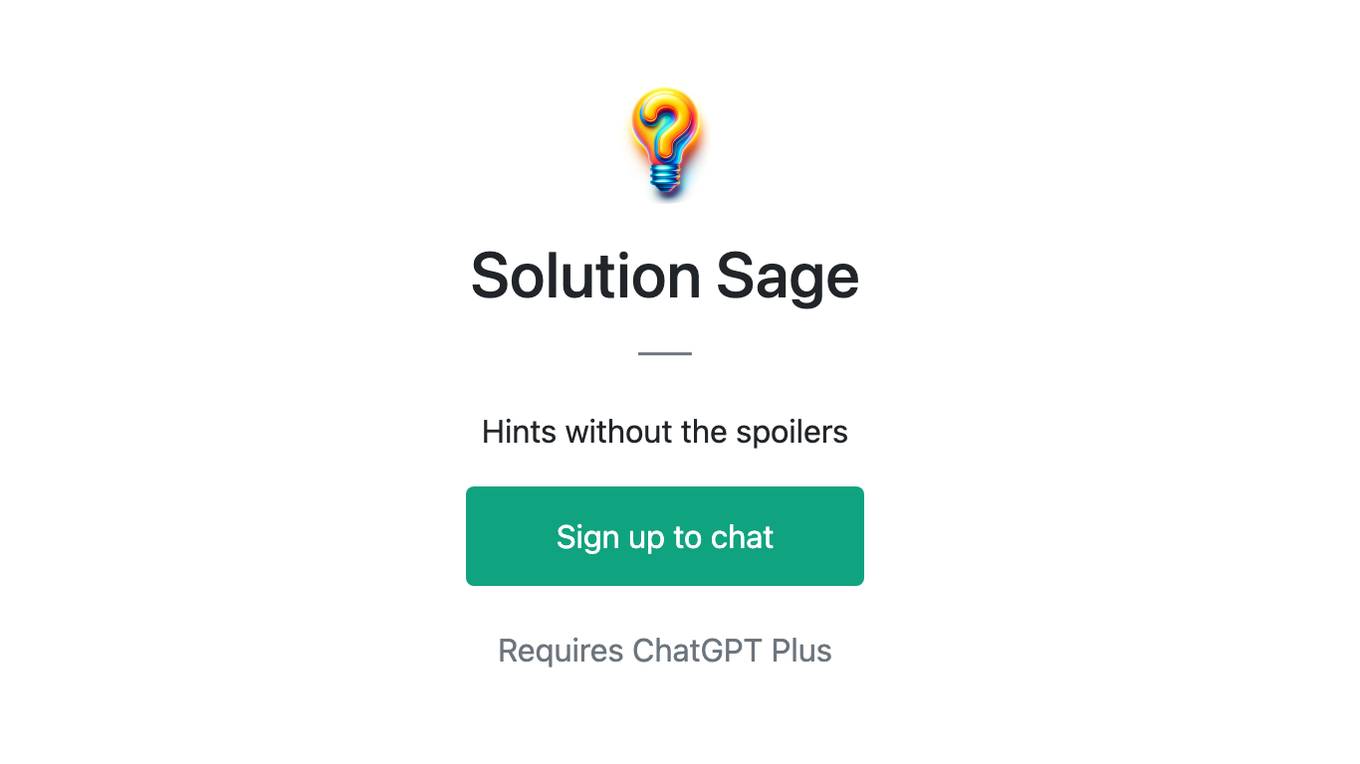 Solution Sage Screenshot