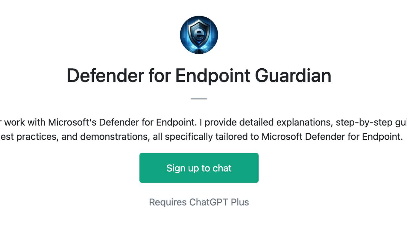 Defender for Endpoint Guardian Screenshot