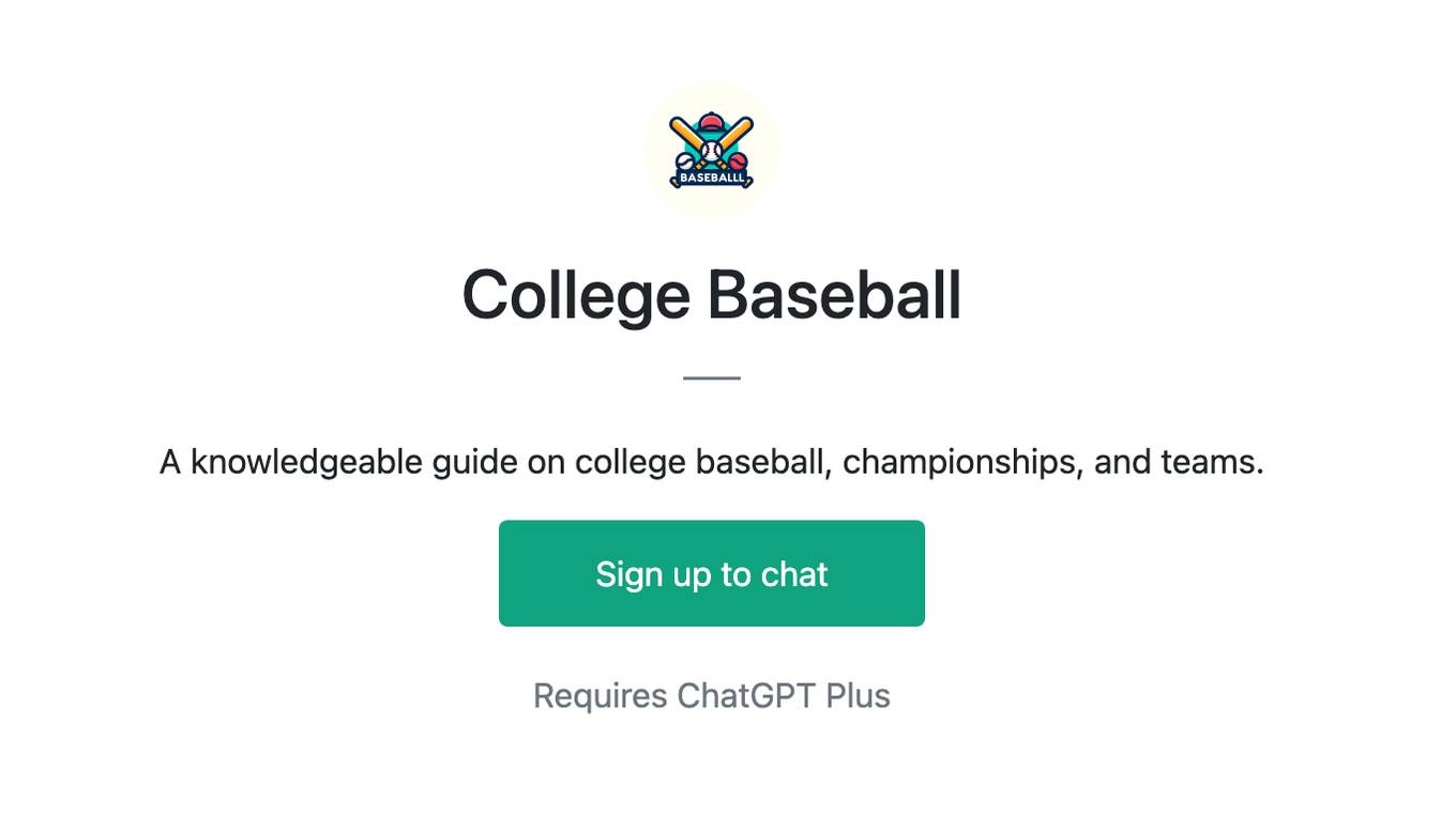 College Baseball Screenshot