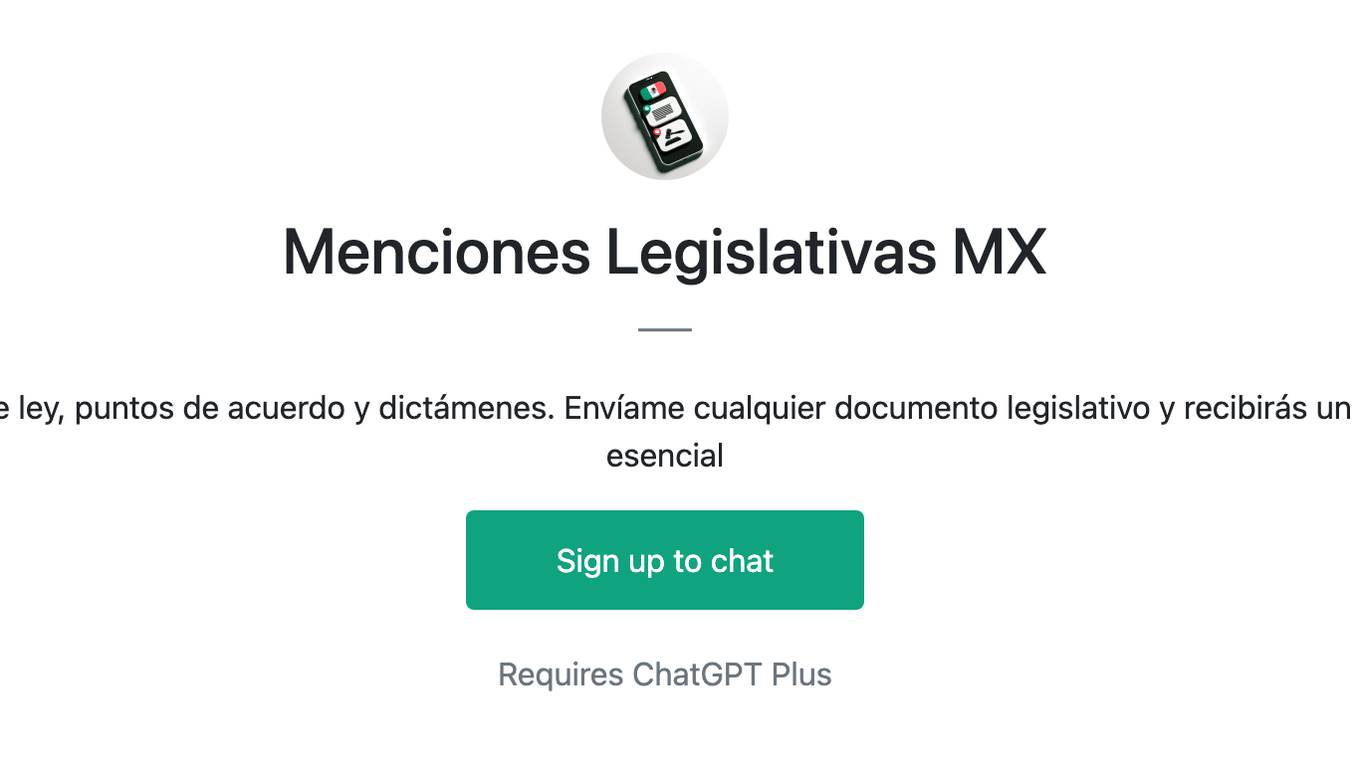 Menciones Legislativas MX Screenshot