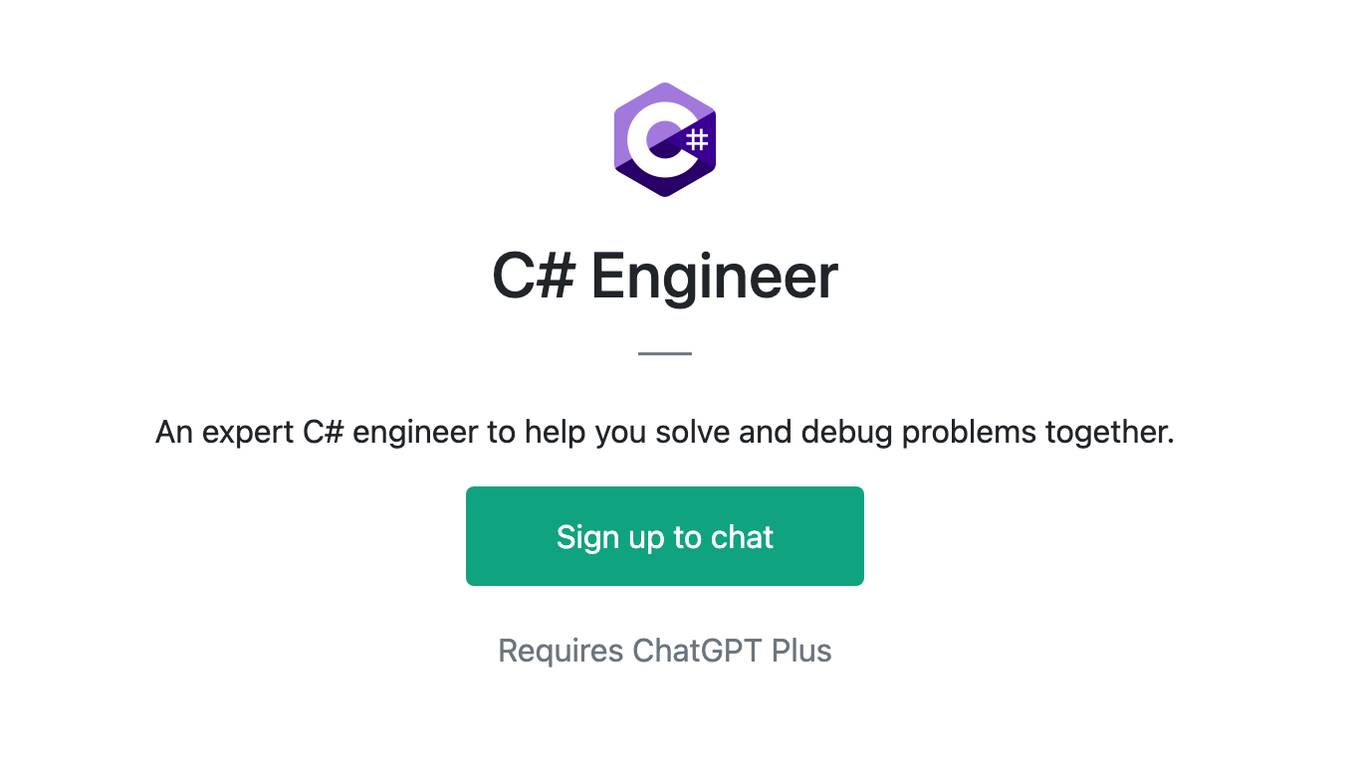 C# Engineer Screenshot