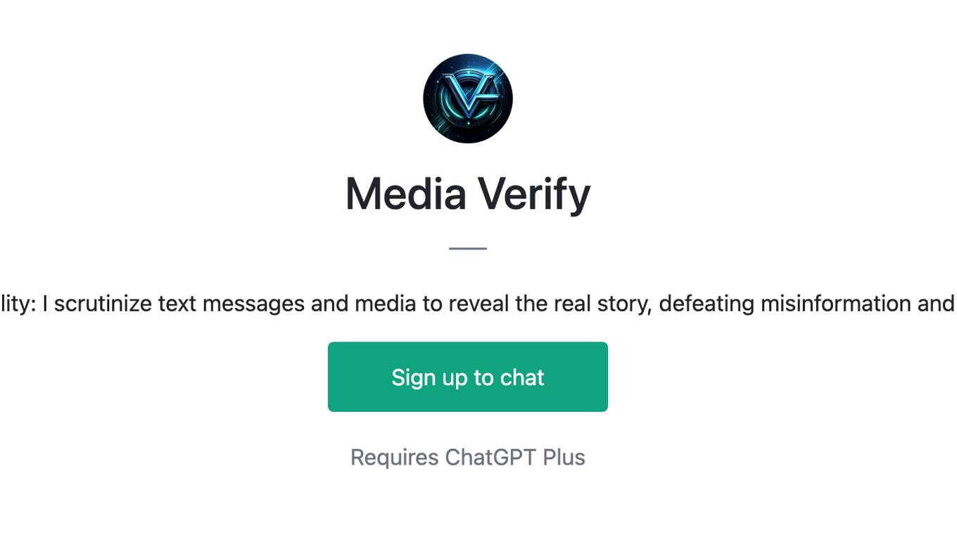 Media Verify Screenshot