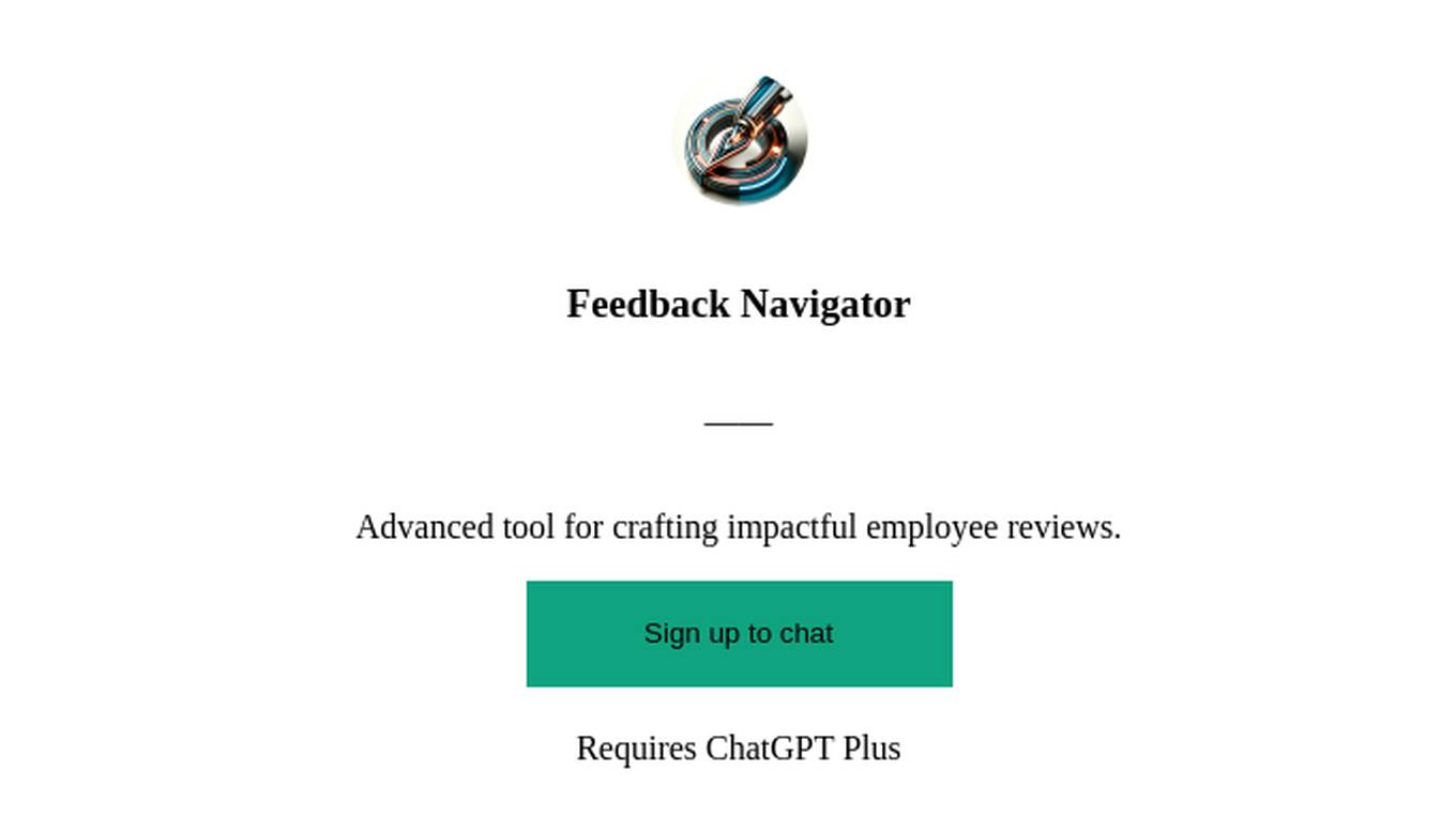 Feedback Navigator Screenshot