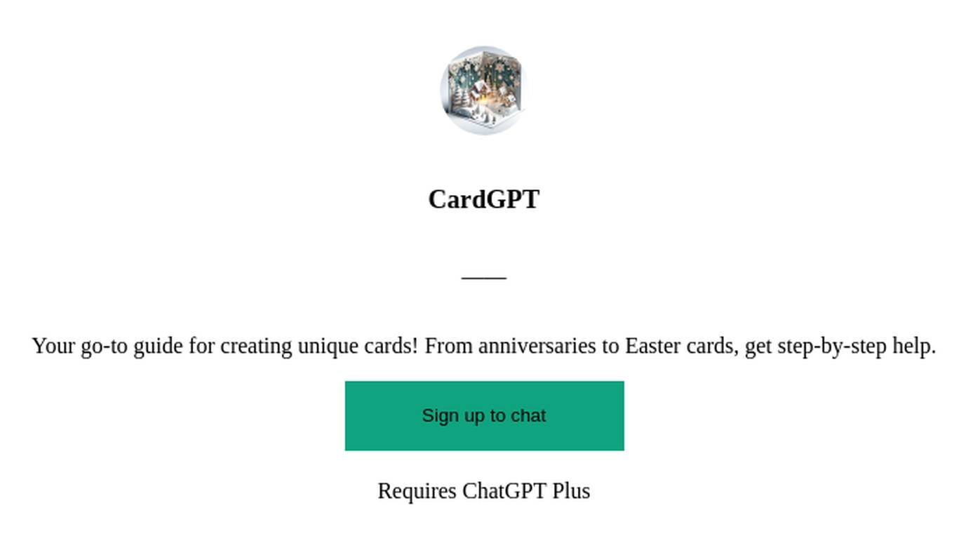 CardGPT Screenshot