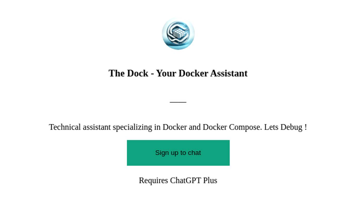 The Dock - Your Docker Assistant Screenshot